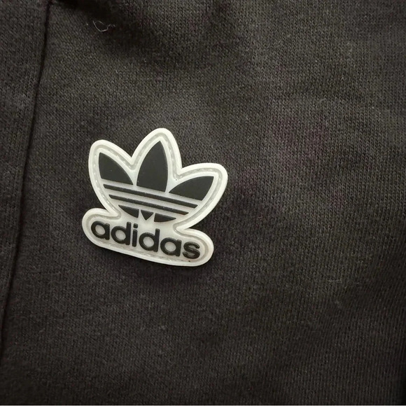 Adidas Sports Black Grey Shorts Activewear Drawstring Color-block Size S - Picture 4 of 6
